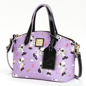 Loungefly RARE Mikey & Minnie Mouse Disney Purple Purse Bag